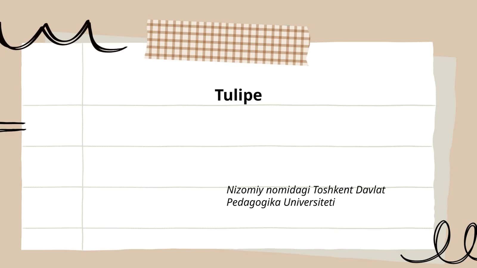 Tulipe