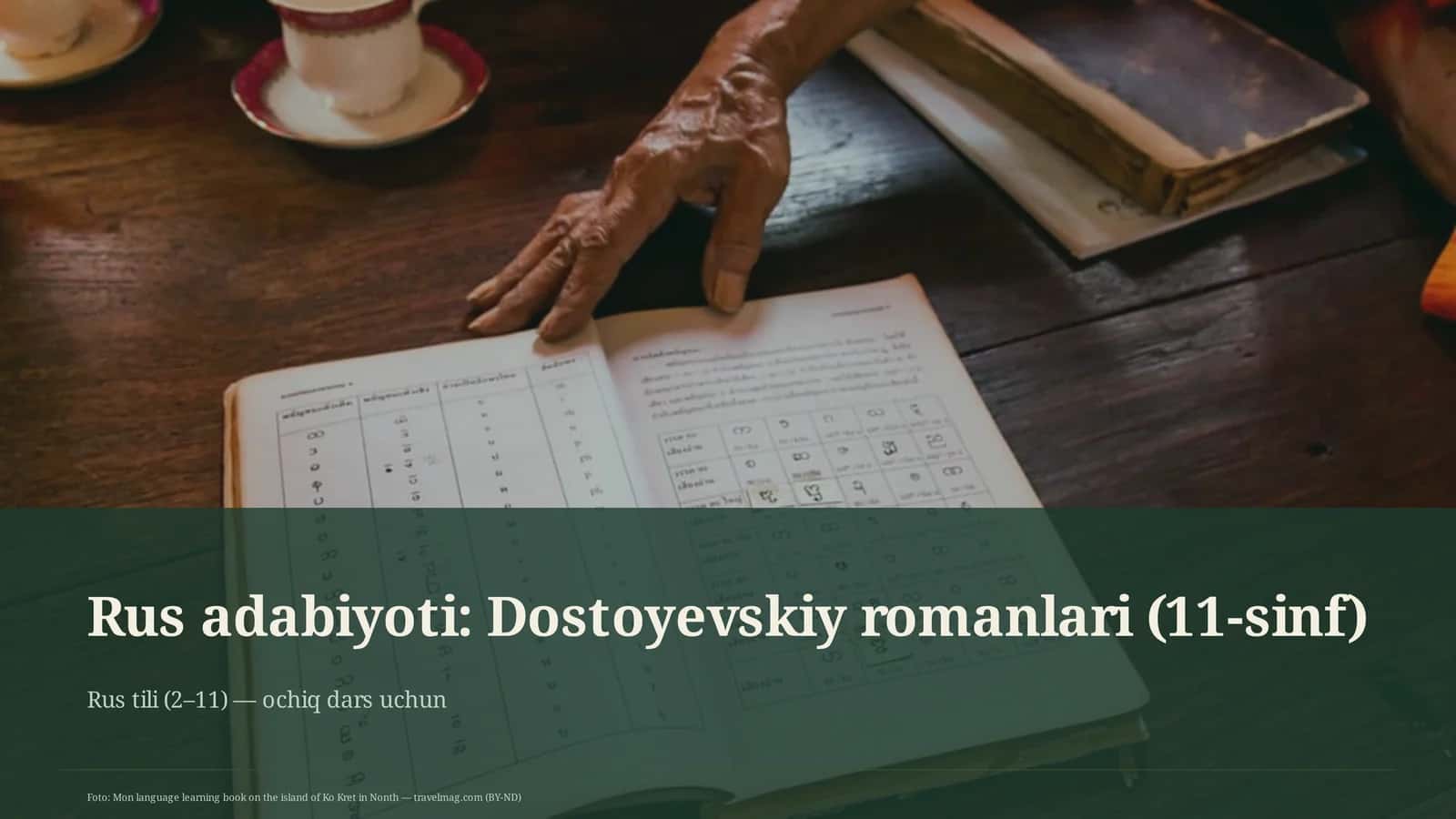 Dostoyevskiy romanlari (11-sinf)