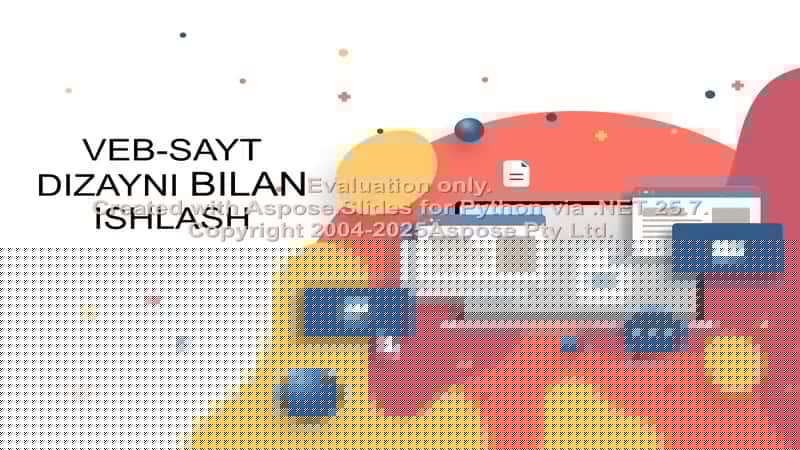 Veb-sayt dizayni bilan ishlash