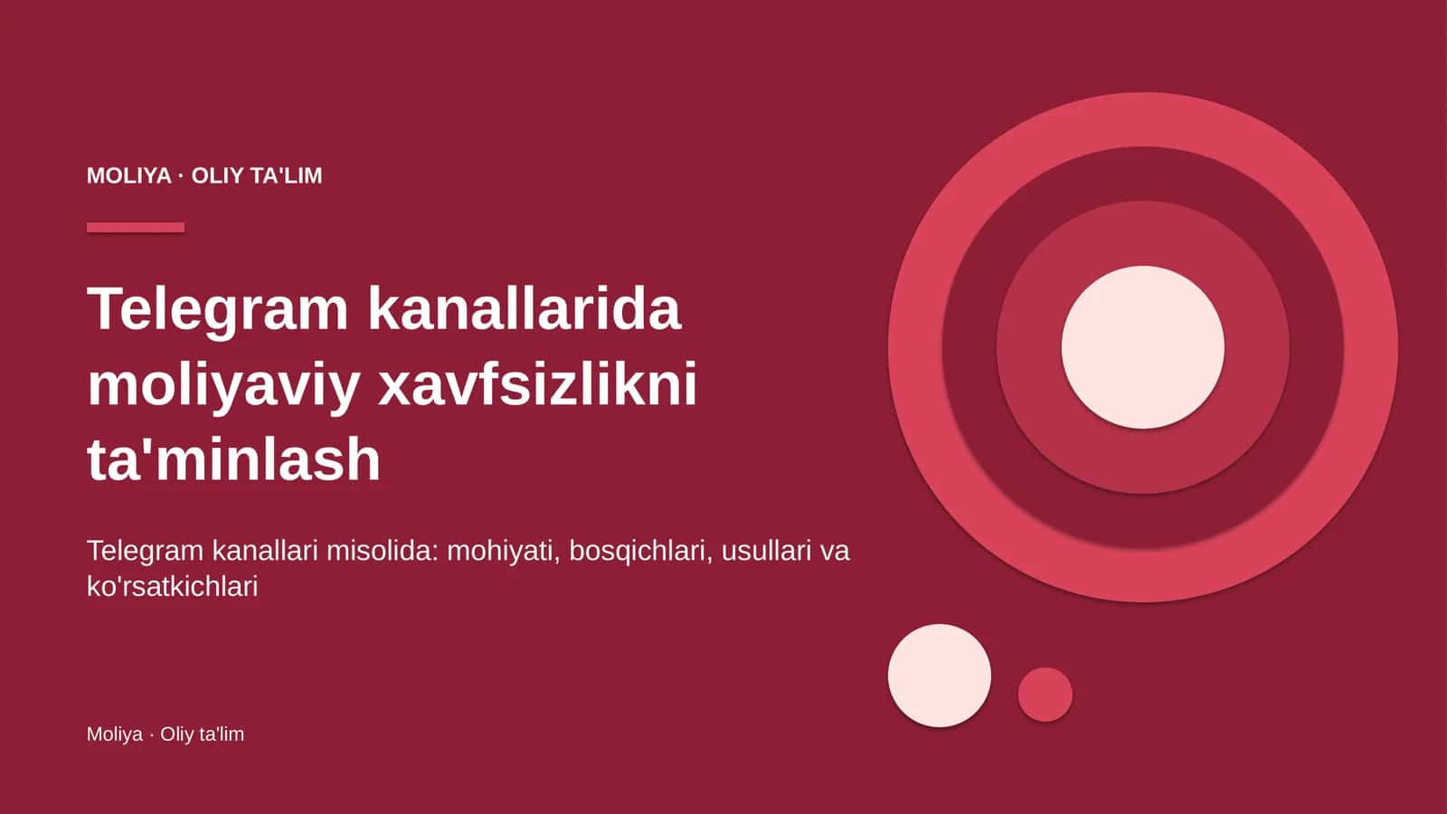 telegram kanallarida moliyaviy xavfsizlikni ta'minlash 3632