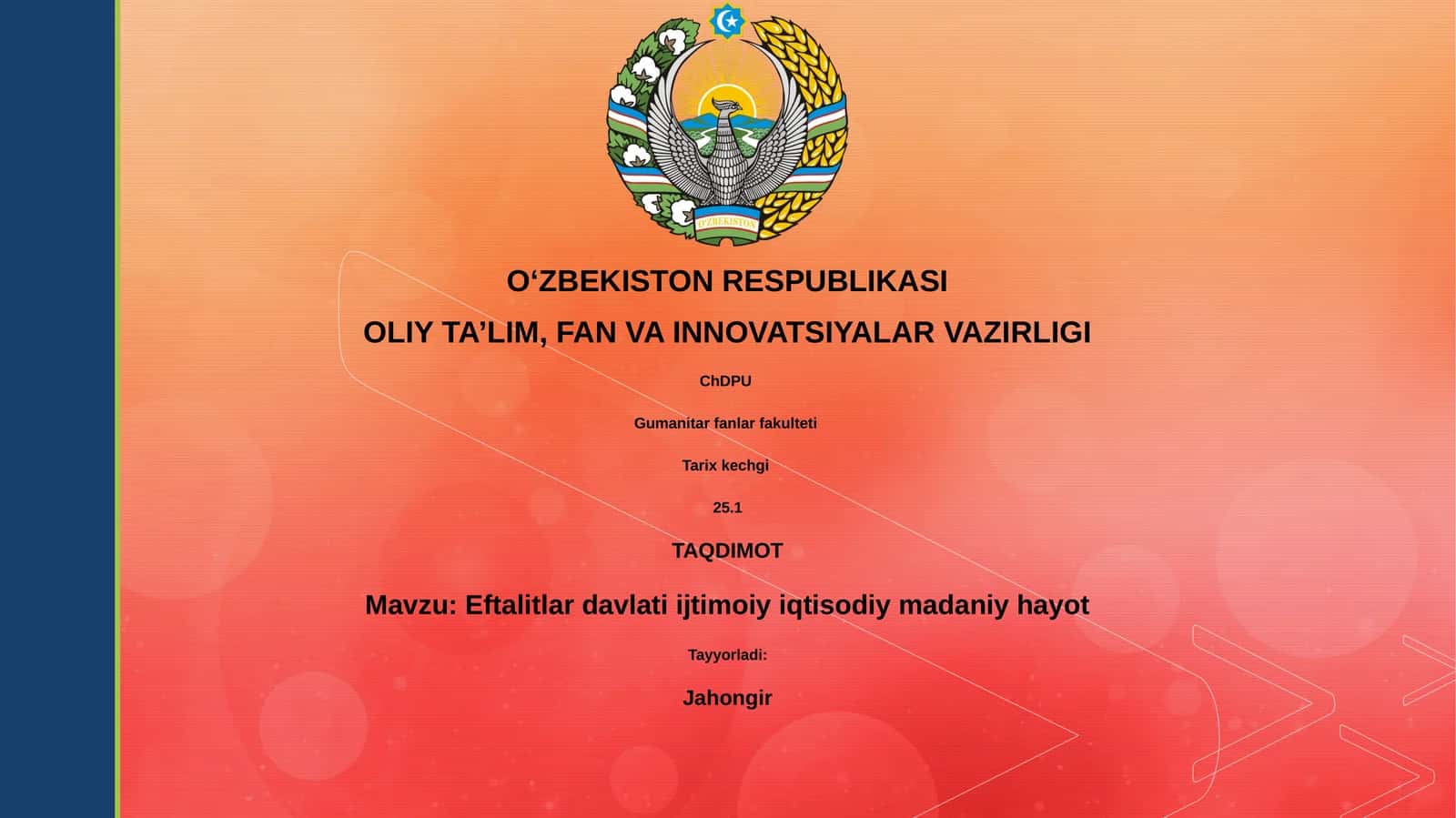 Eftalitlar davlati ijtimoiy iqtisodiy madaniy hayot