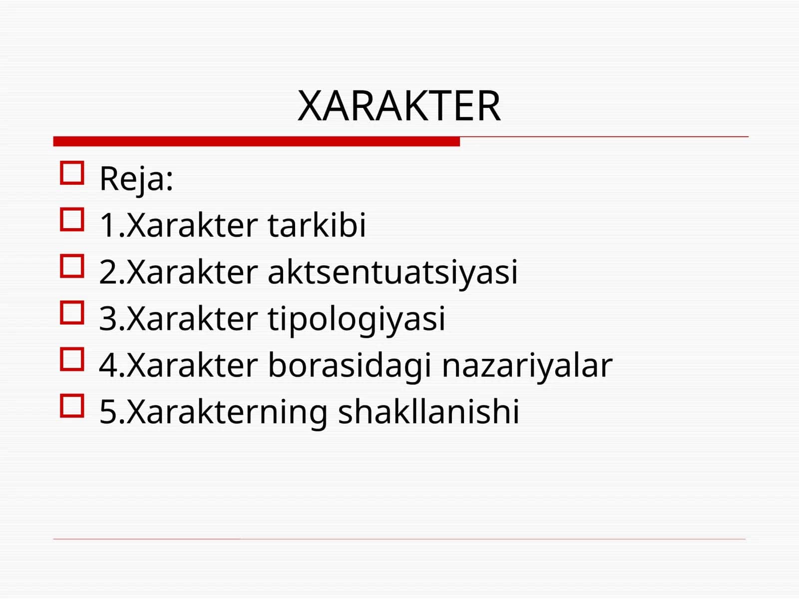 XARAKTER