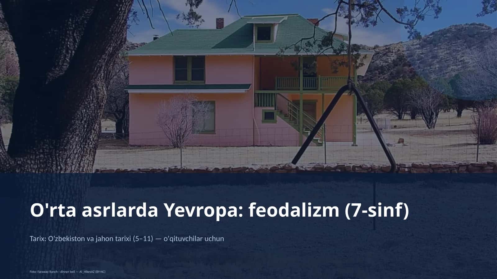 O'rta asrlarda Yevropa: feodalizm (7-sinf)