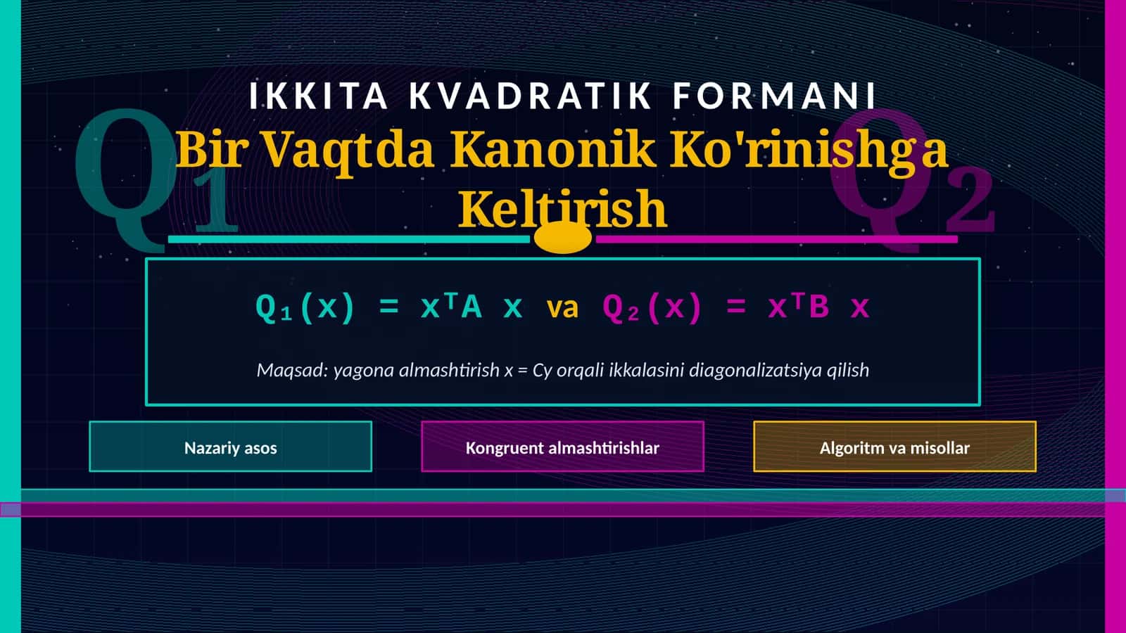IKKITA KVADRATIK FORMA
