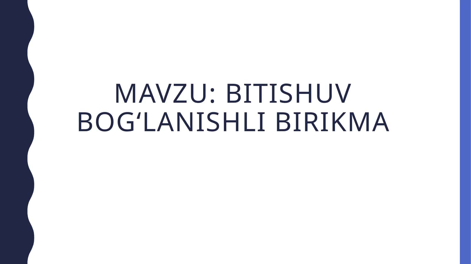 bitishuv bog‘lanishli birikma