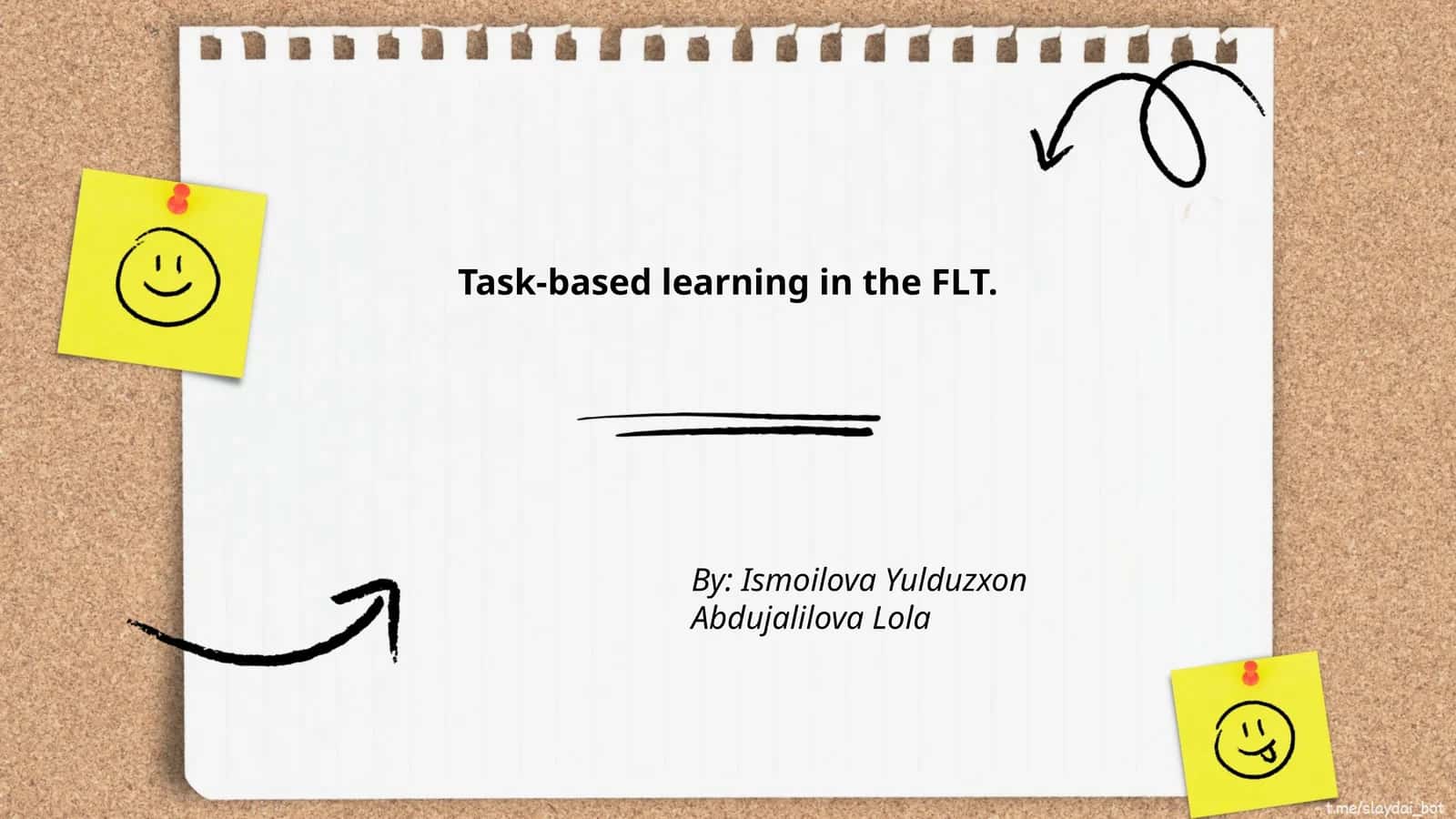 Task-based learning in the FLT