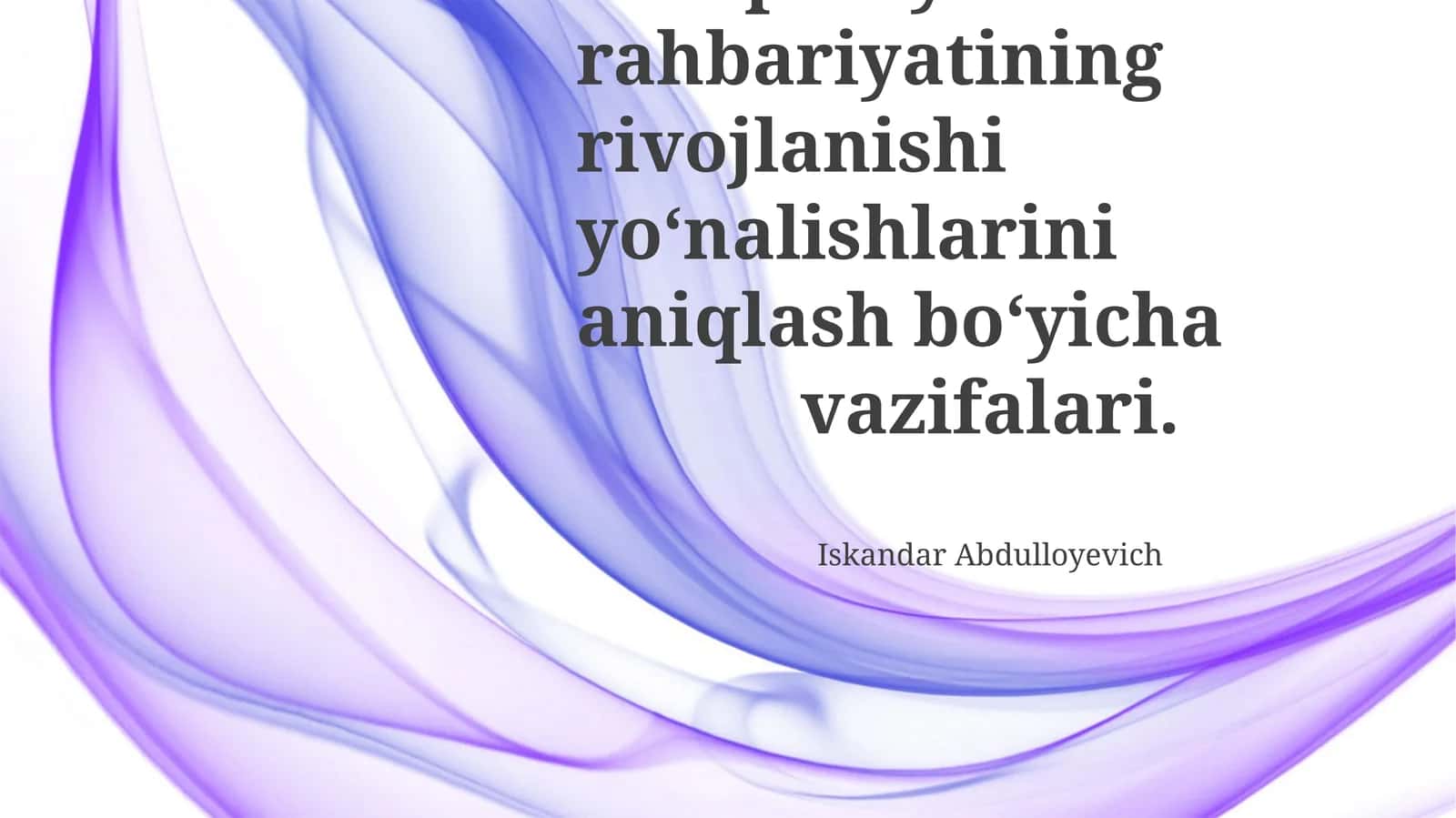 Kompaniya rahbariyatining rivojlanishi yo‘nalishlarini aniqlash bo‘yicha vazifalari