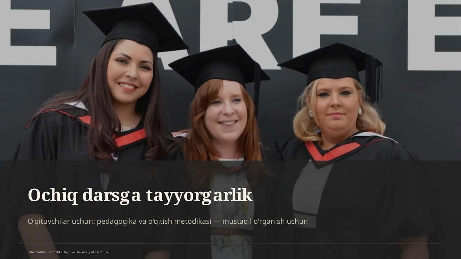 Ochiq darsga tayyorgarlik