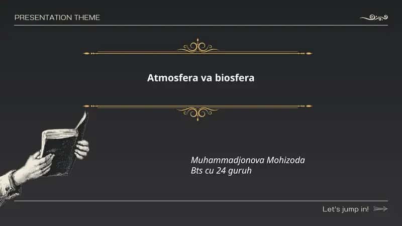 Atmosfera va biosfera