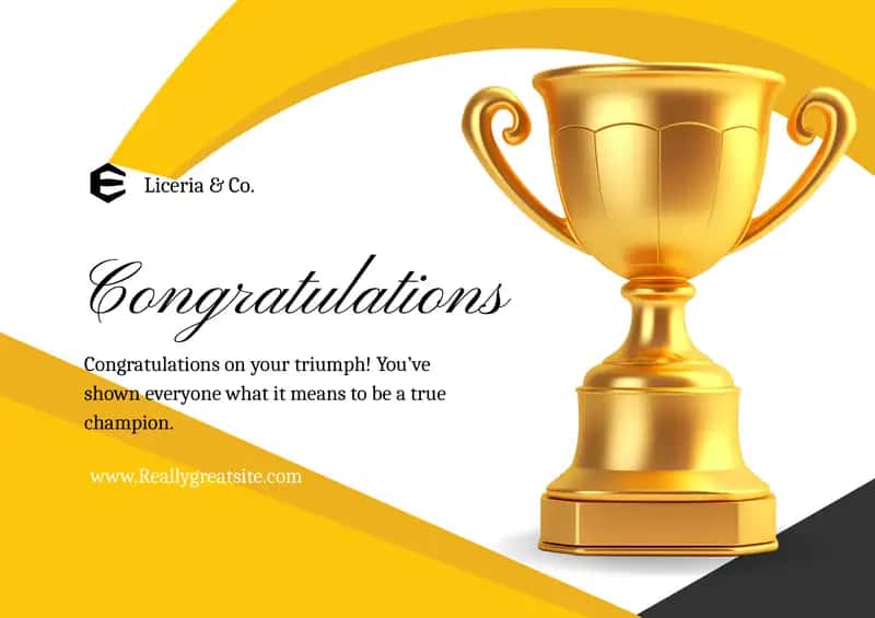 Congratulations