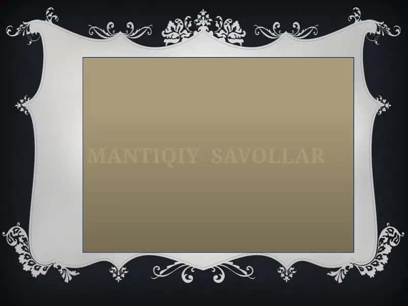 Mantiqiy savollar to‘plami