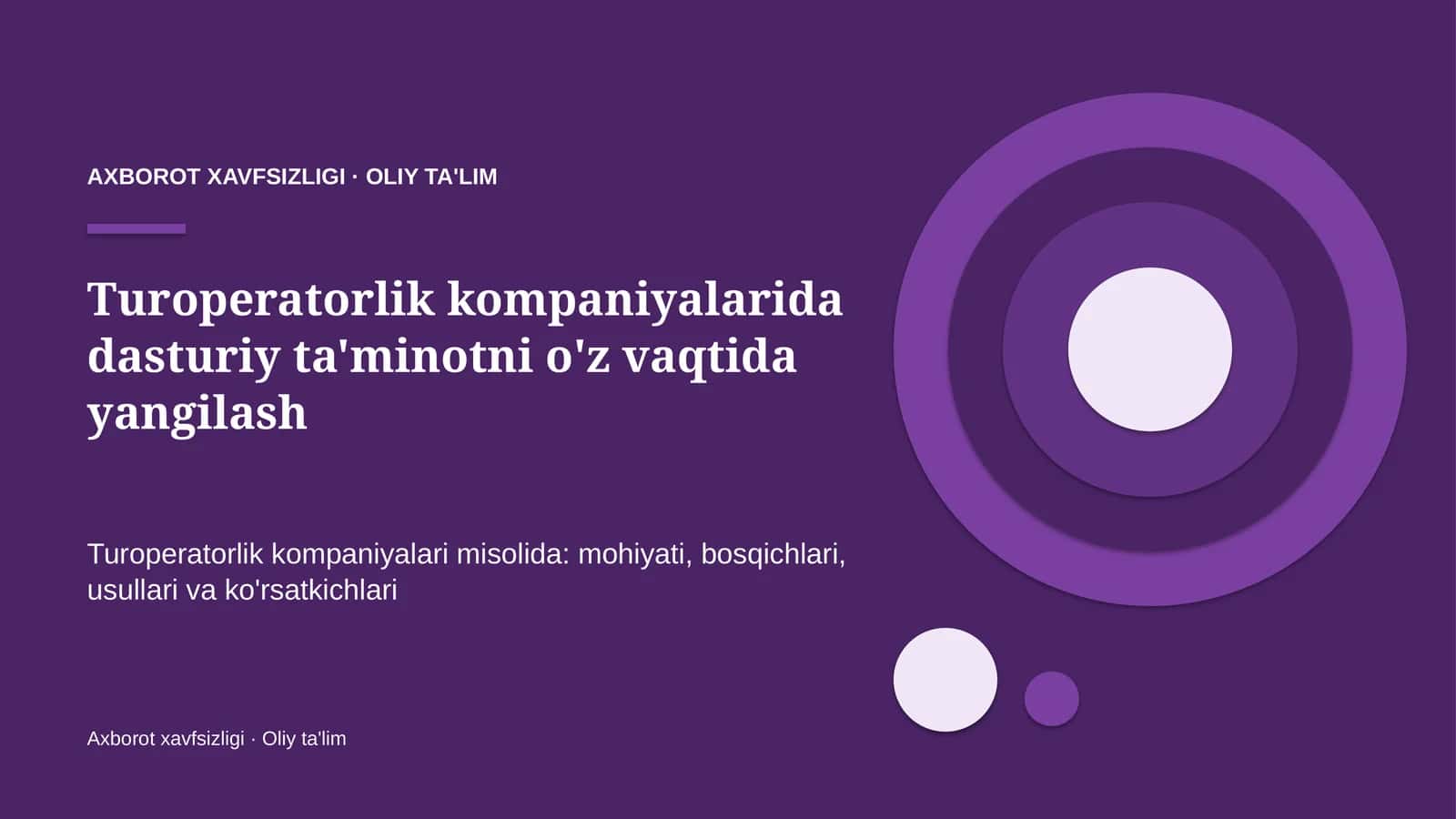 turoperatorlik kompaniyalarida dasturiy ta'minotni o'z vaqtida yangilash 3728