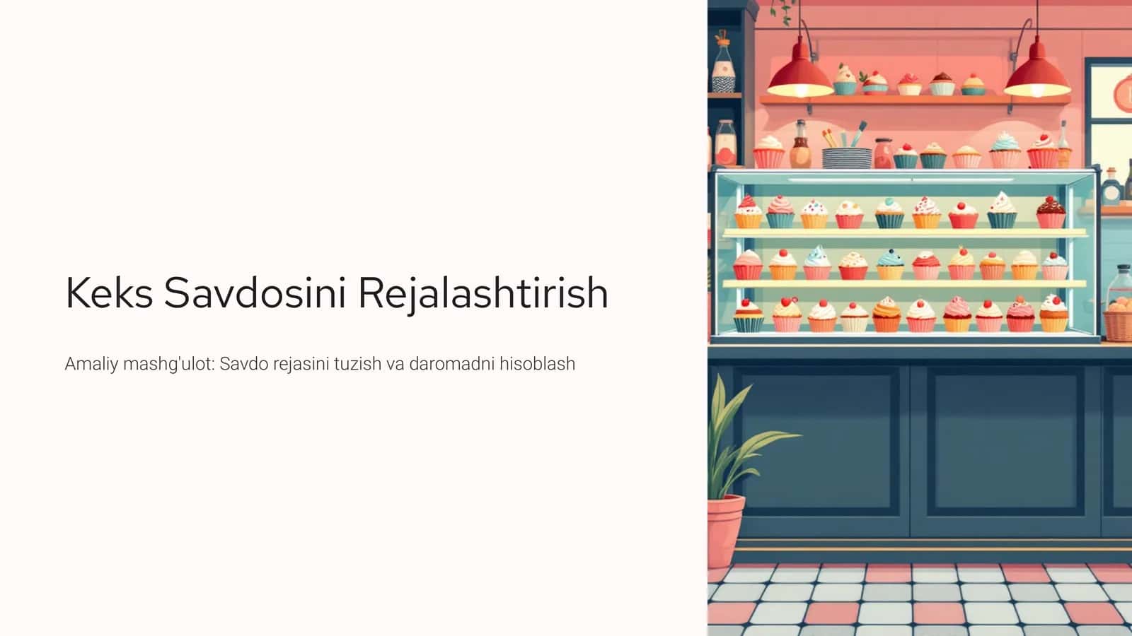 Keks Savdosini Rejalashtirish