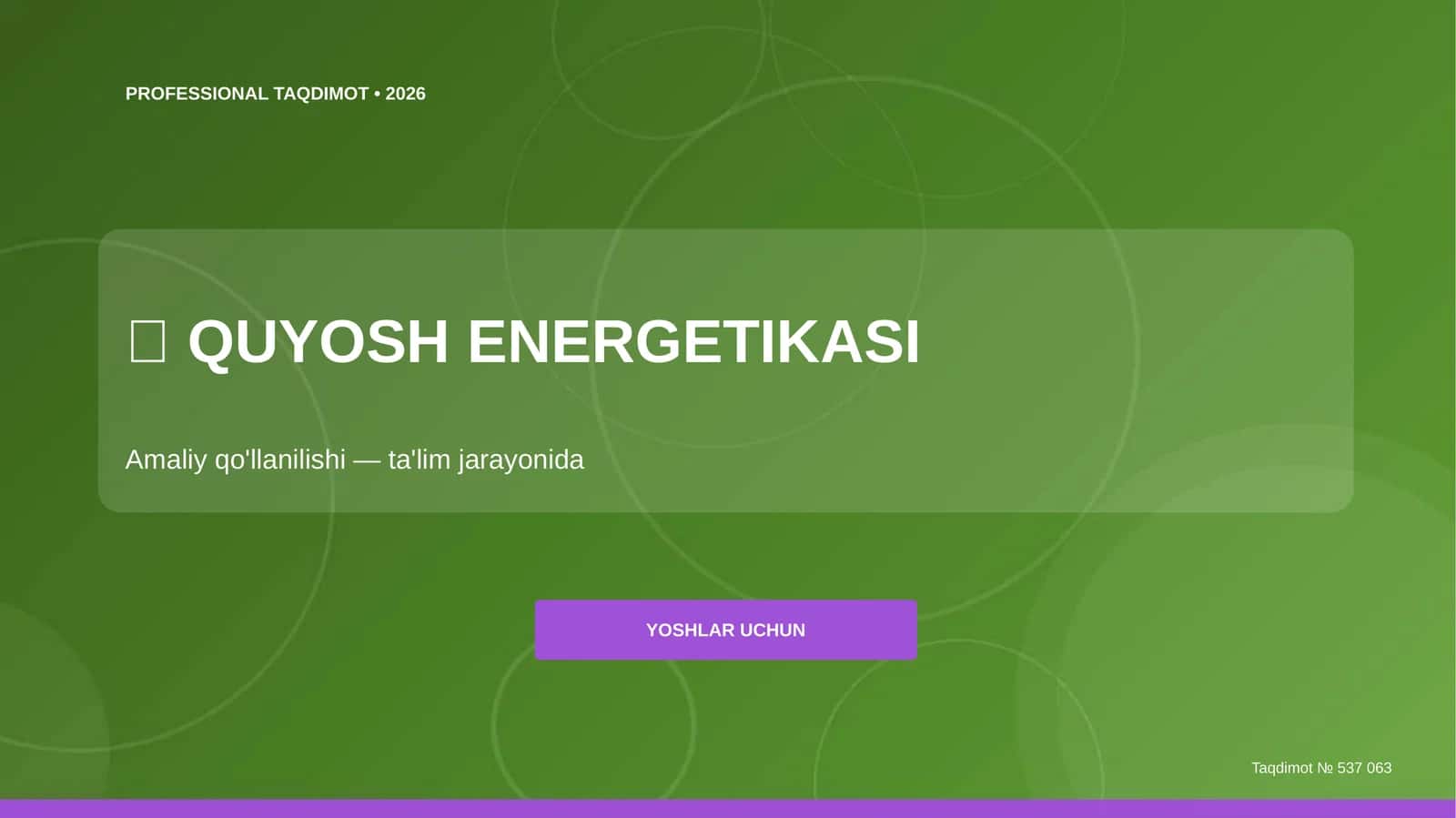 QUYOSH ENERGETIKASI