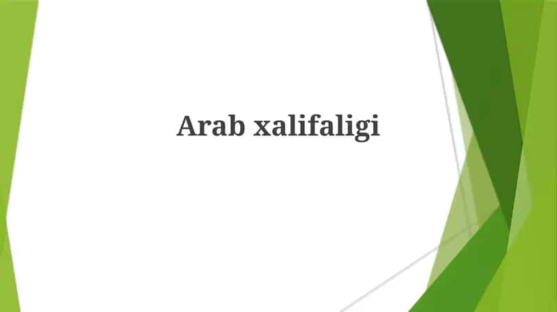 Arabxalifaligi