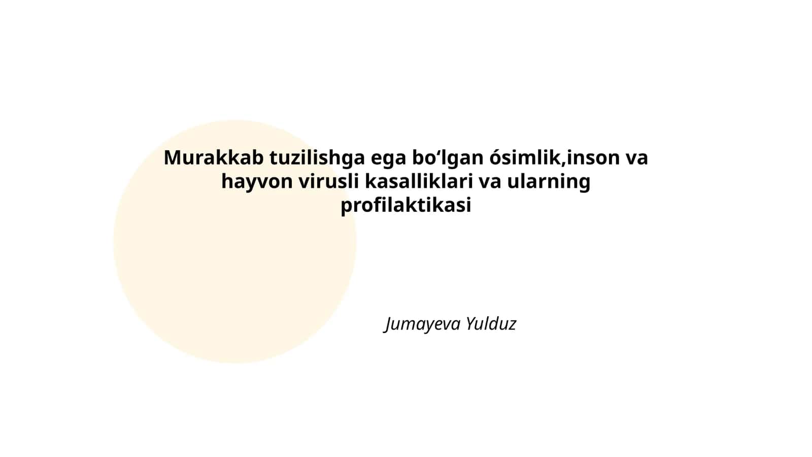 Murakkab Virus Tuzilmasi: Umumiy Tushuncha