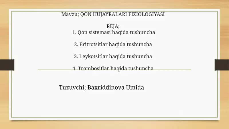 Qon huja yralari fiziologiyasi