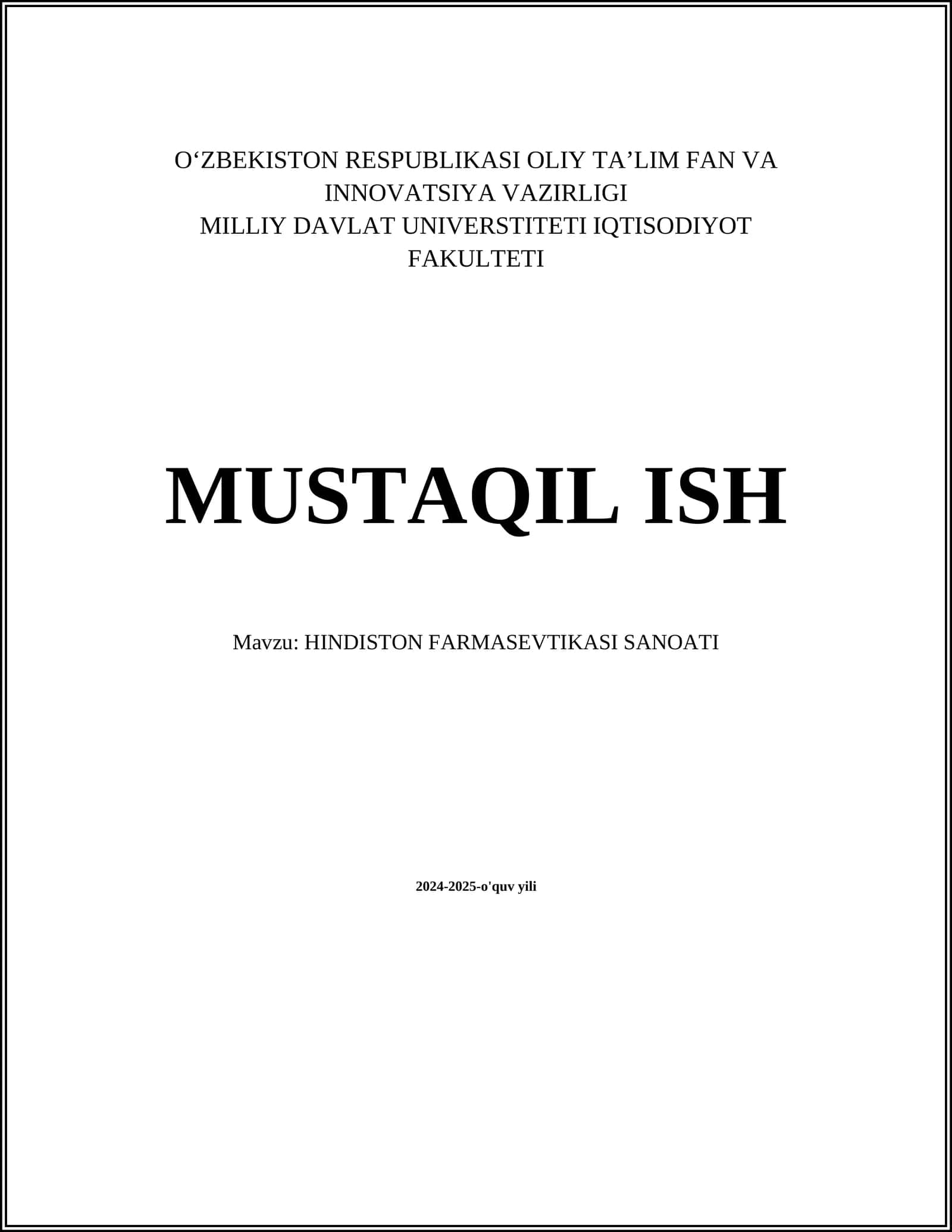 Hindiston Farmasevtikasi Sanoati