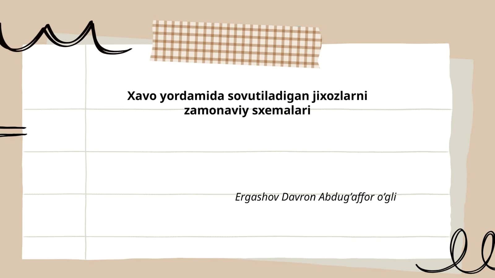 Sovutish tizimlarining zamonaviy texnologiyalari