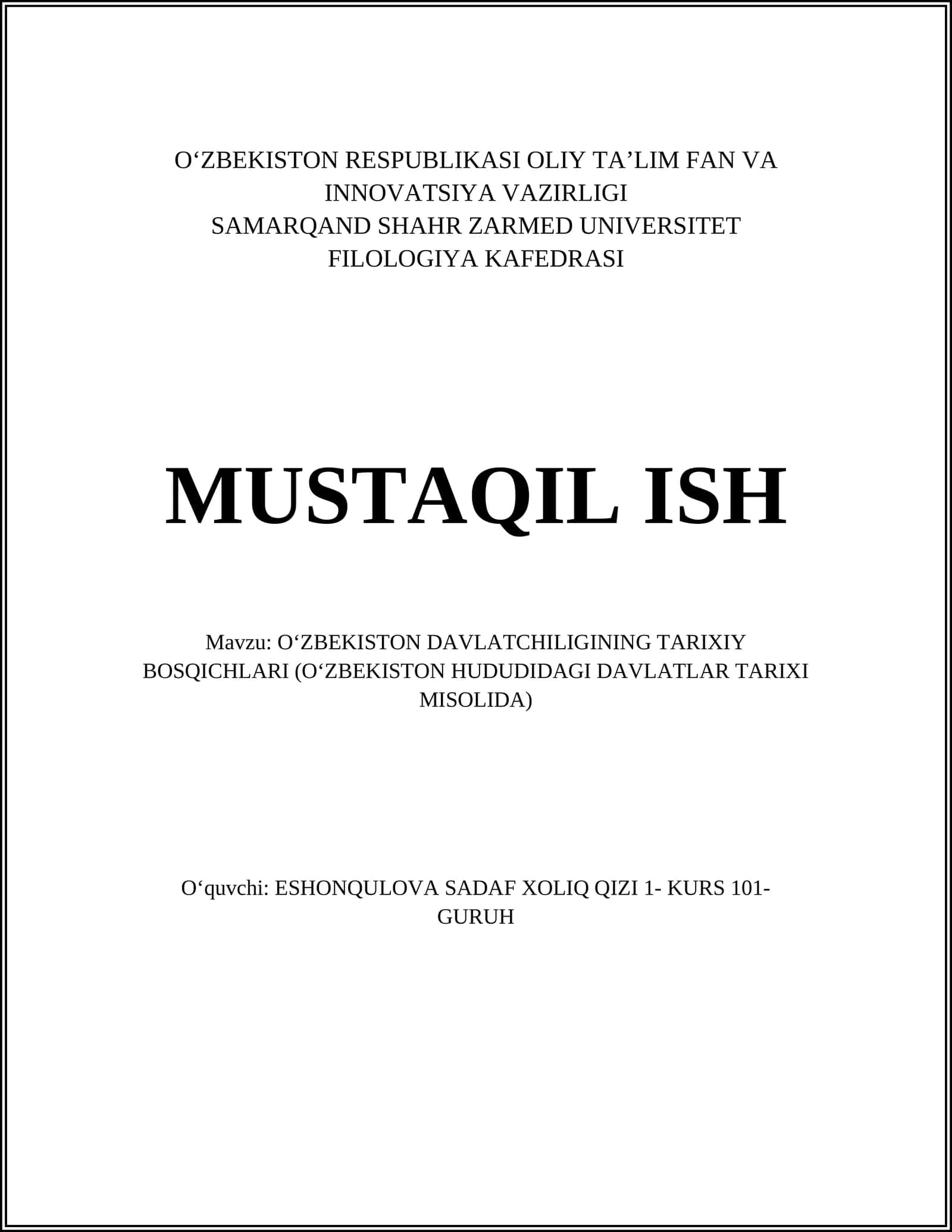 Qadimgi Xorazm davlati