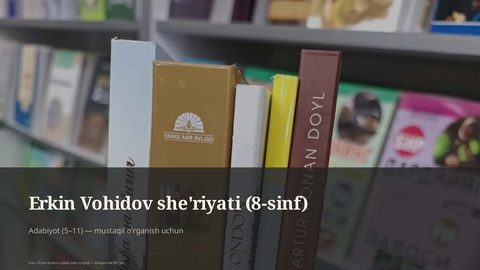 Erkin Vohidov she'riyati (8-sinf)