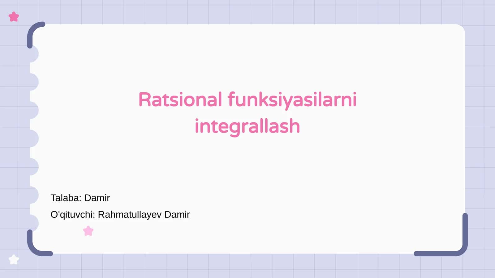 Ratsional funksiyalar integralli