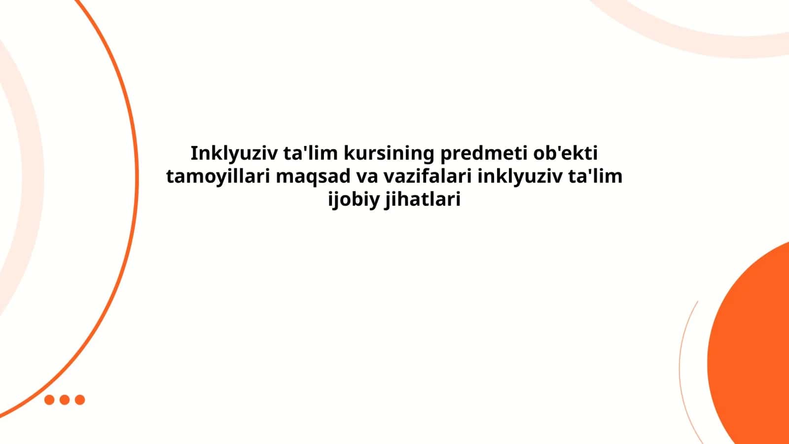 Inklyuziv ta'lim kursi