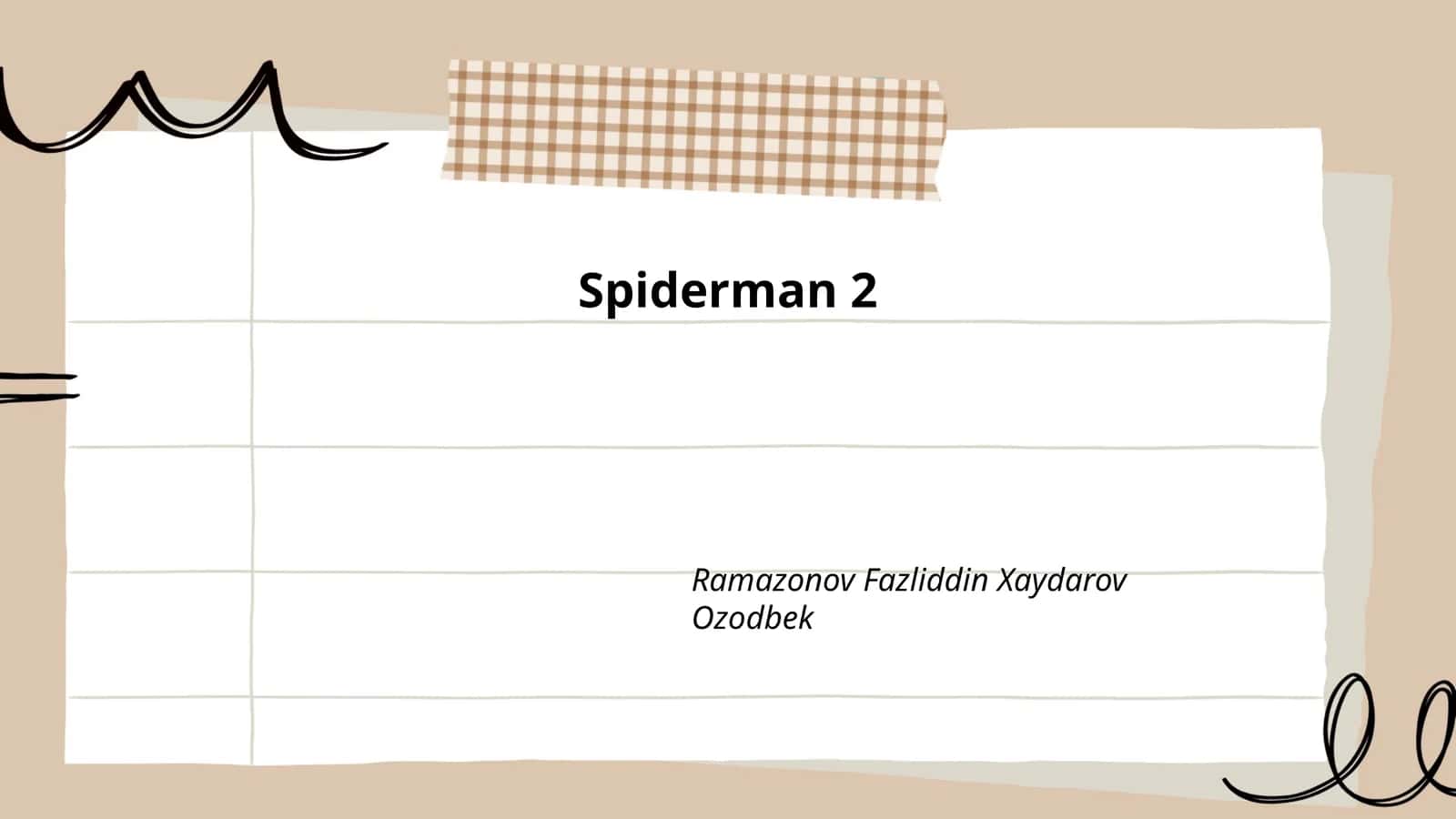 Spiderman 2