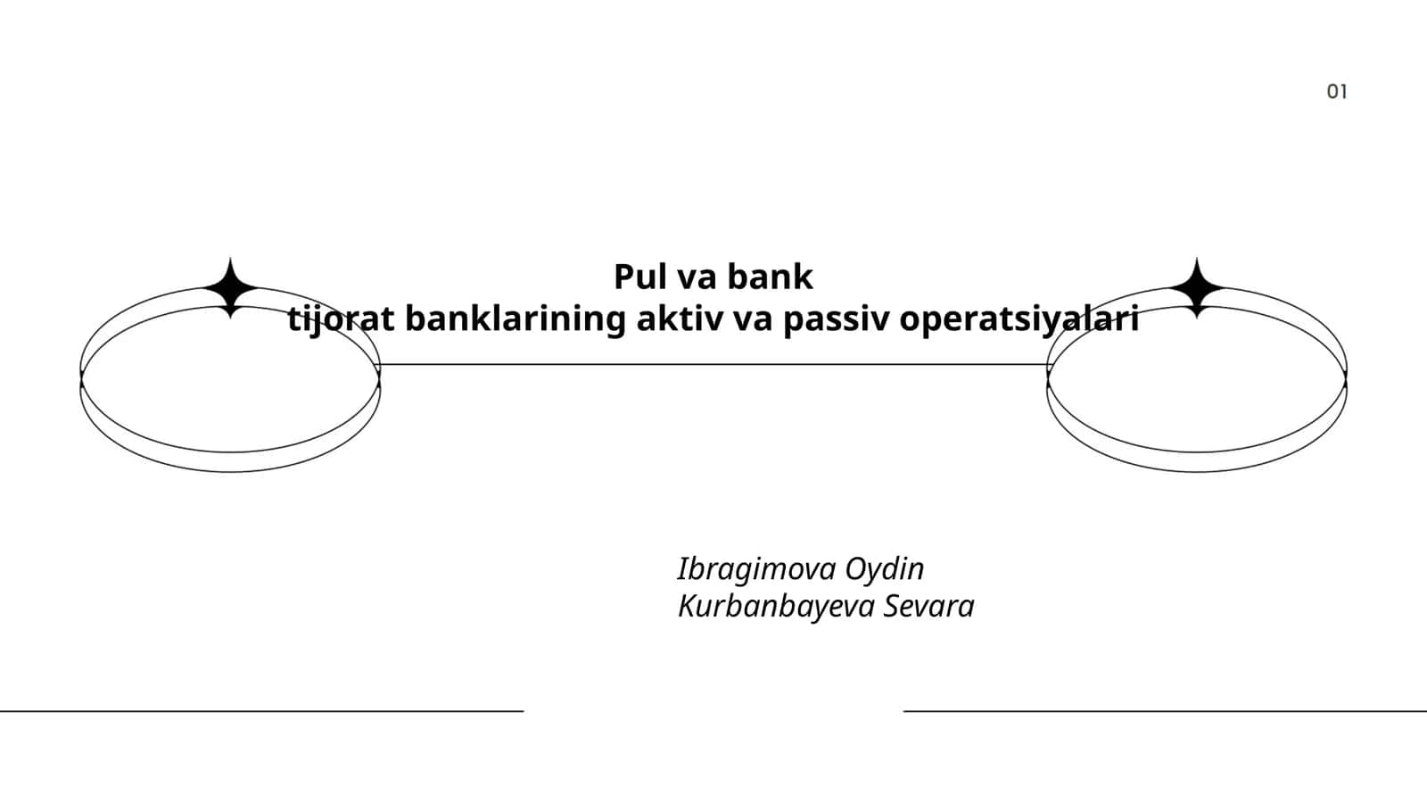 Pul va bank. Tijorat banklarining aktiv va passiv operatsiyalari