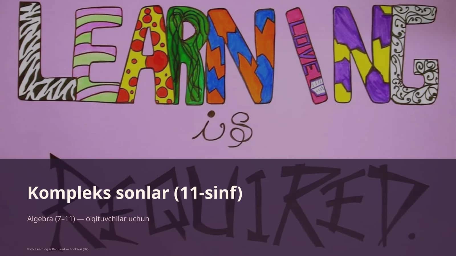 Kompleks sonlar (11-sinf)