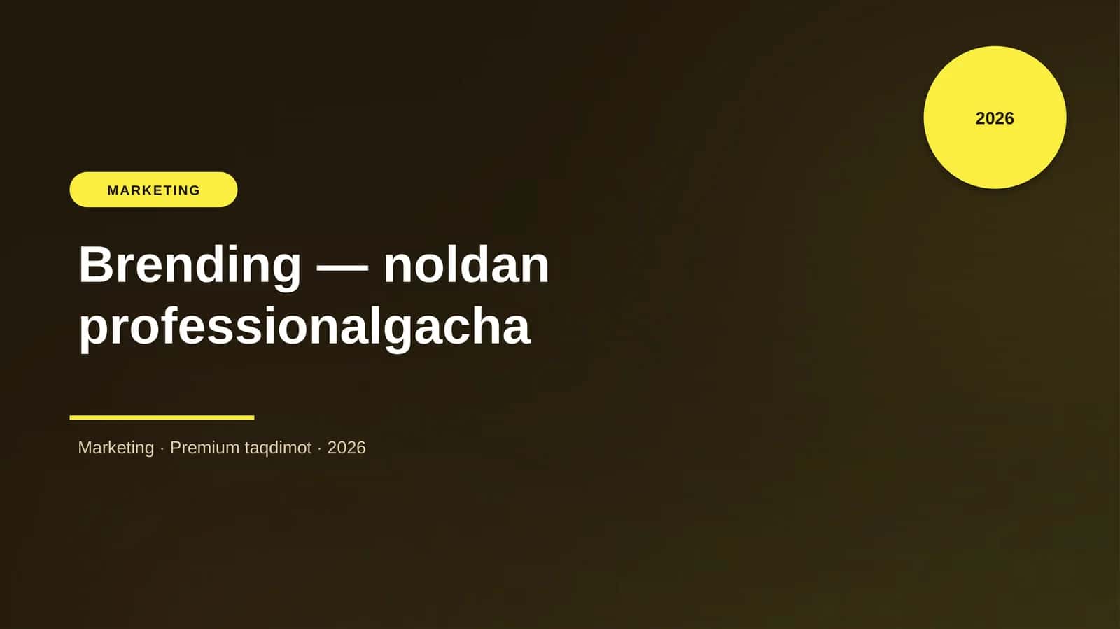 Brending — noldan professionalgacha