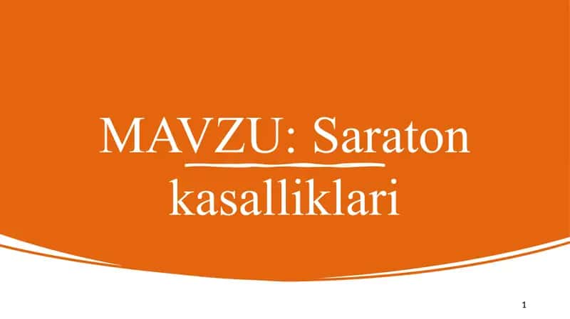 Saroton kasalliklari