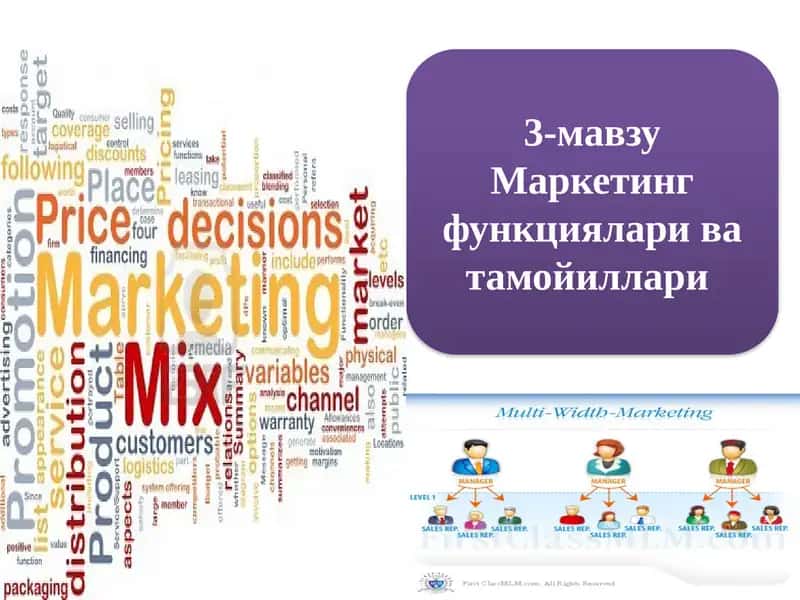 Маркетинг тамойиллари