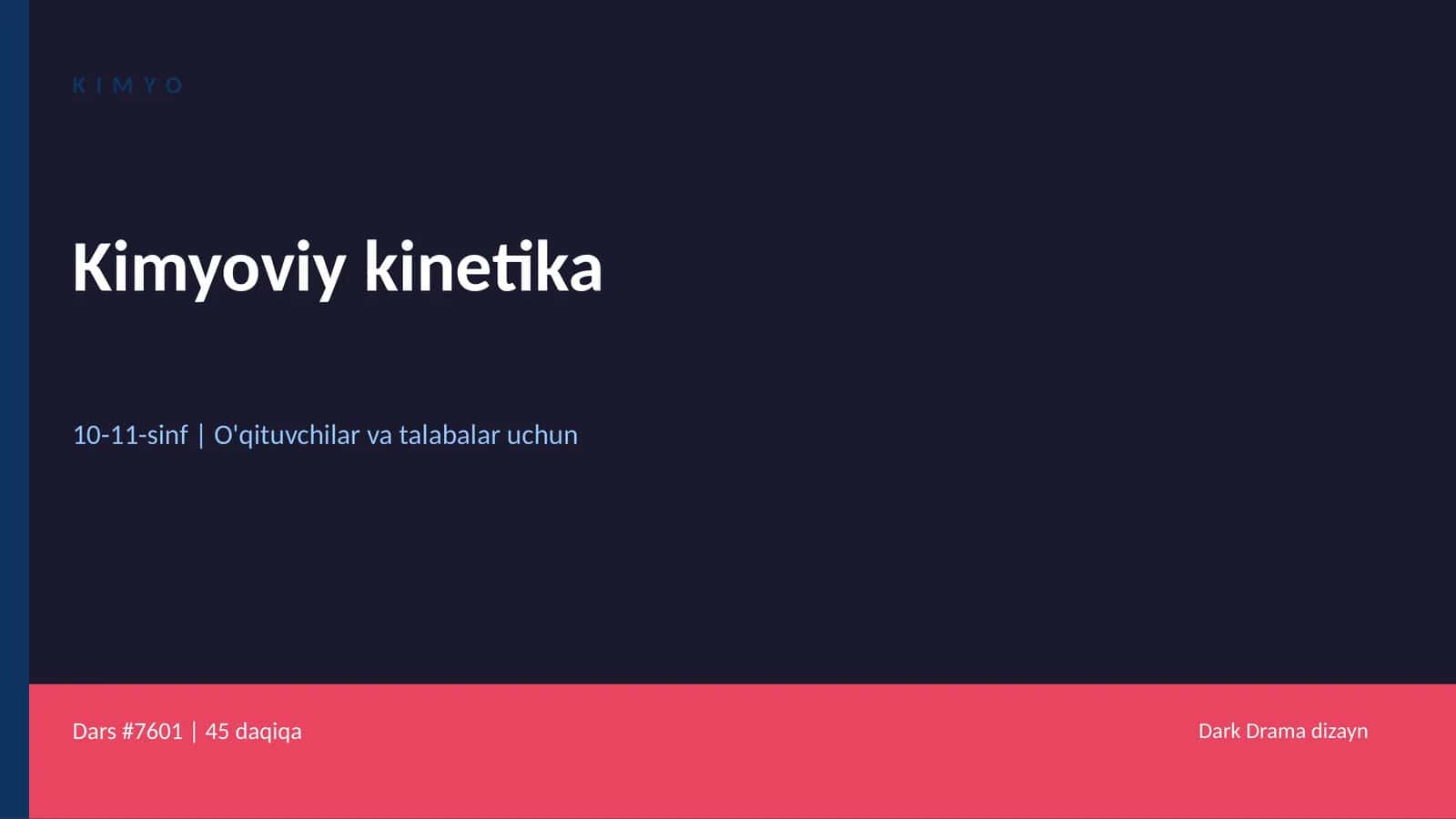 Kimyoviy kinetika