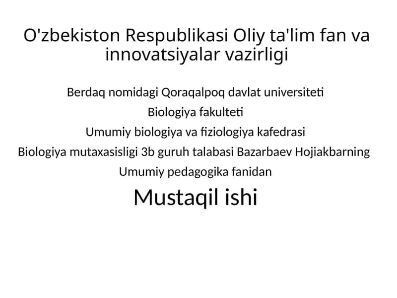 Pedagogik fikrlar tarixiyligi