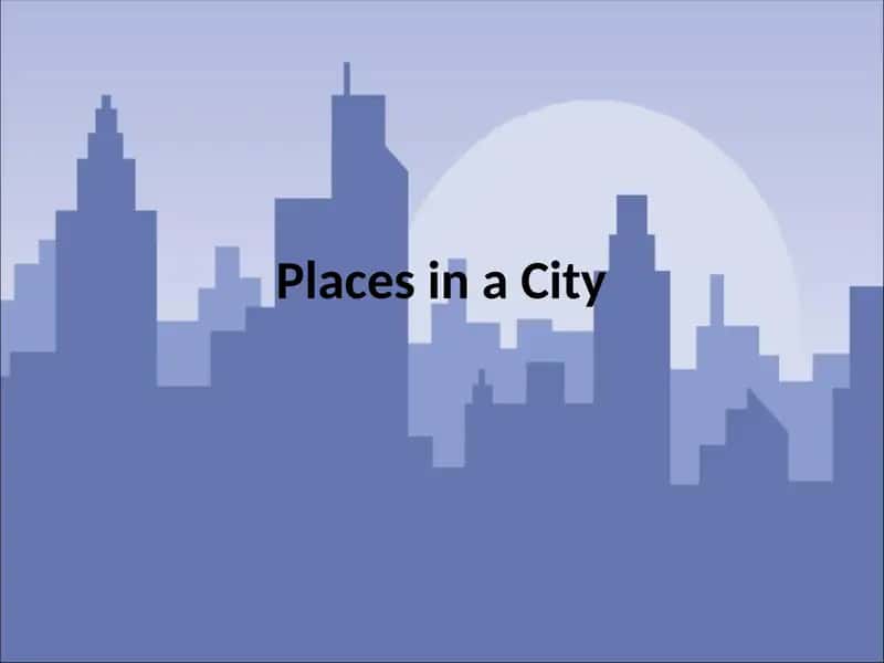 Places in a City