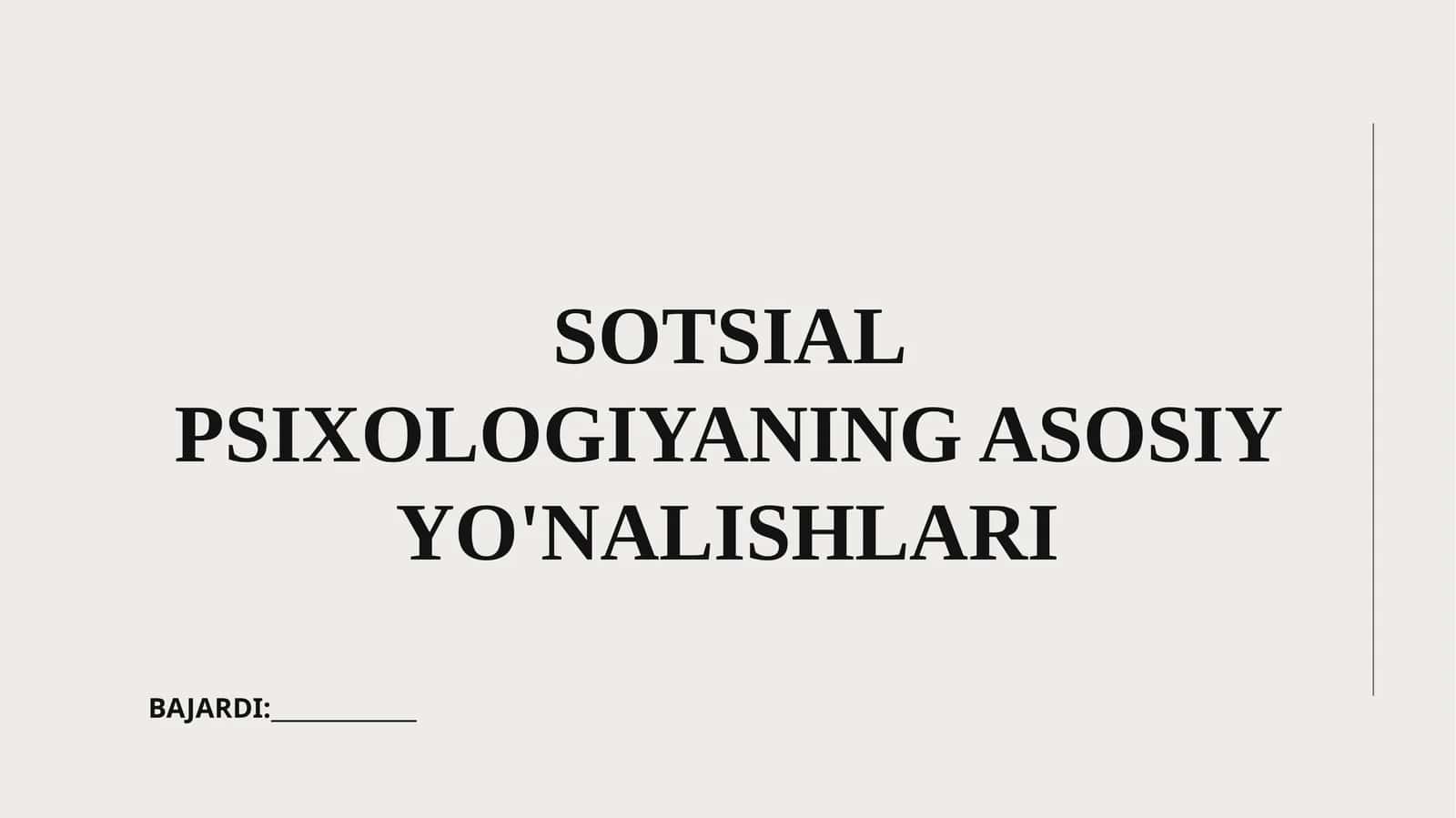Sotsial Psixologiyada ta'sir