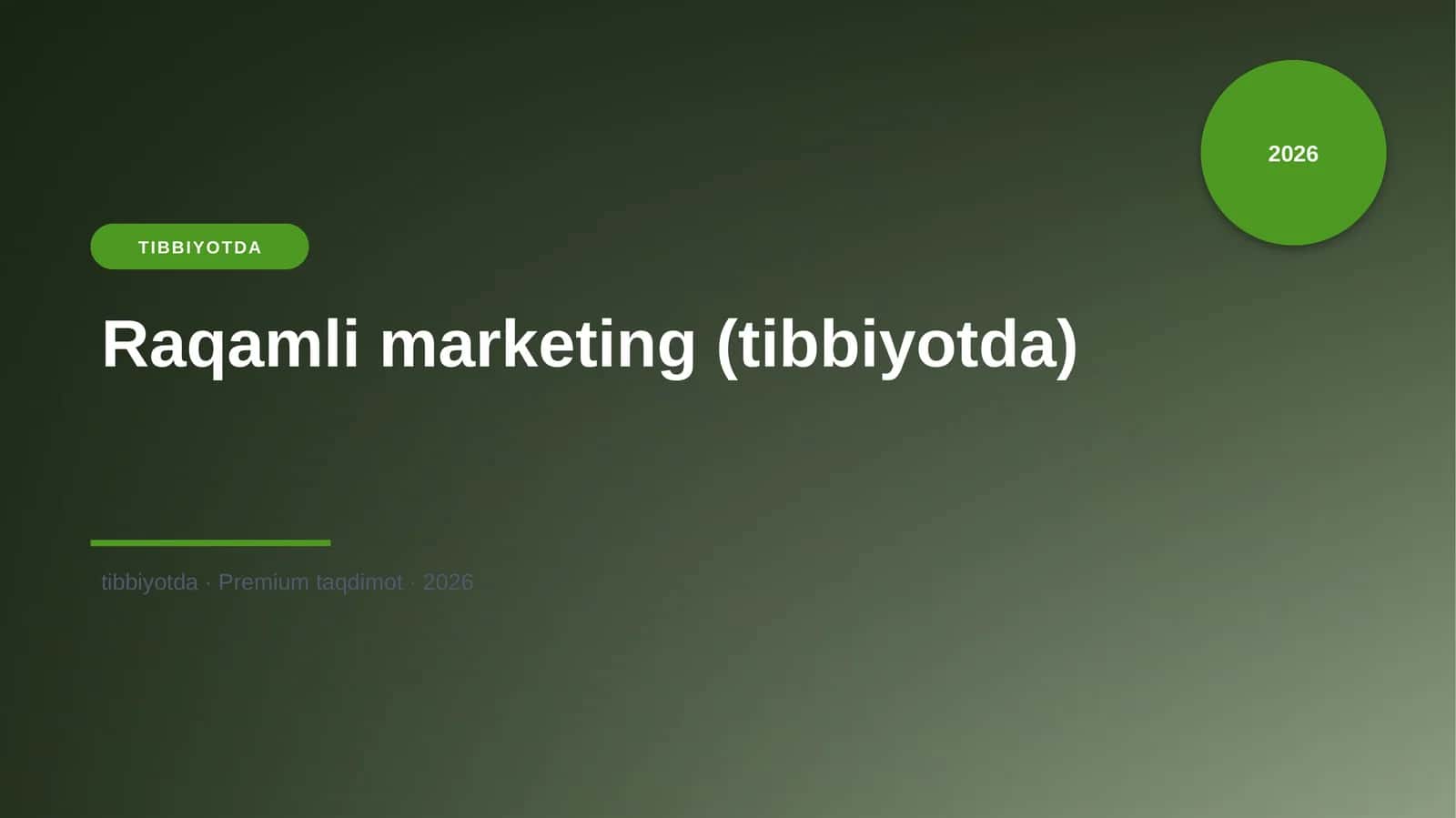 Raqamli marketing (tibbiyotda)