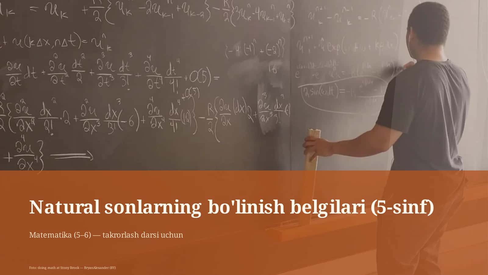 Natural sonlarning bo'linish belgilari (5-sinf)
