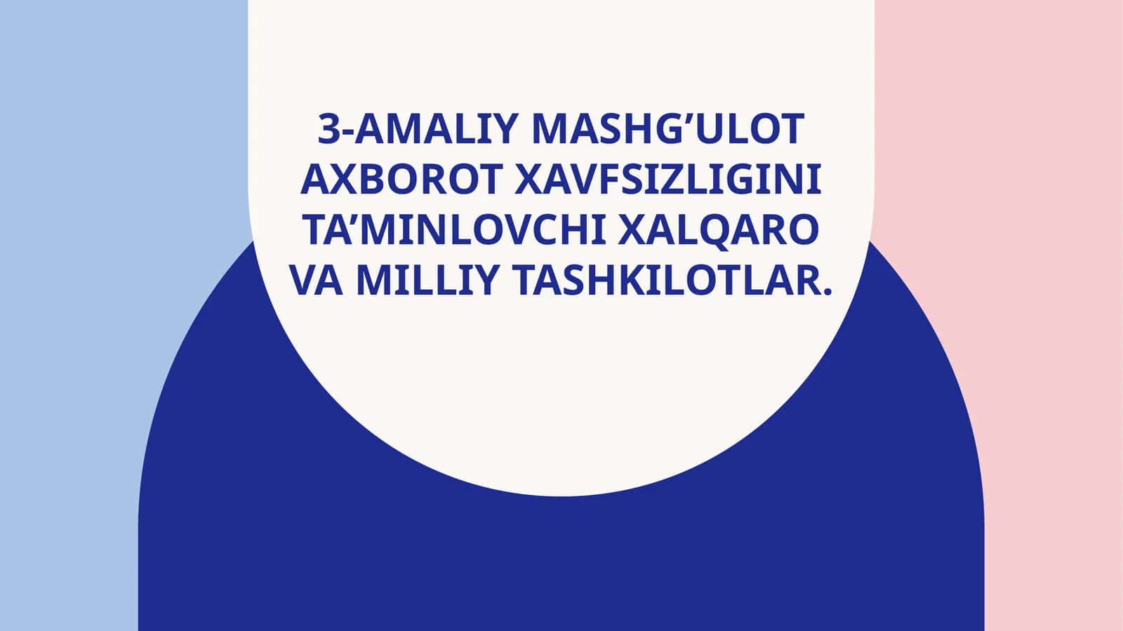 Axborot xavfsizligi