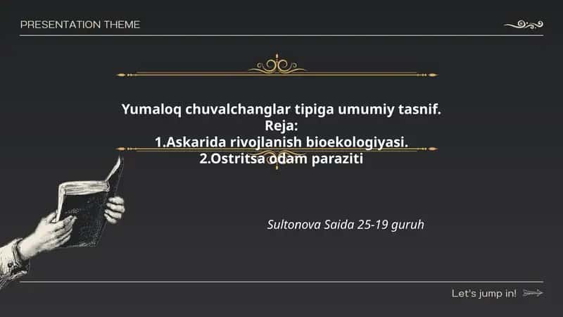 Yumaloq chuvalchanglar tipiga umumiy tasnif