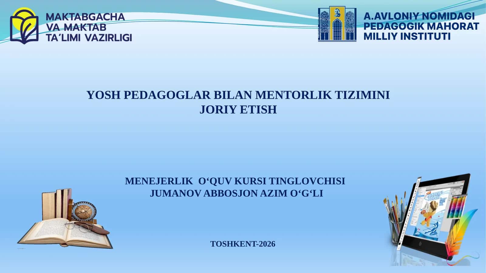 Menejerlik o‘quv kursi tayyorlash