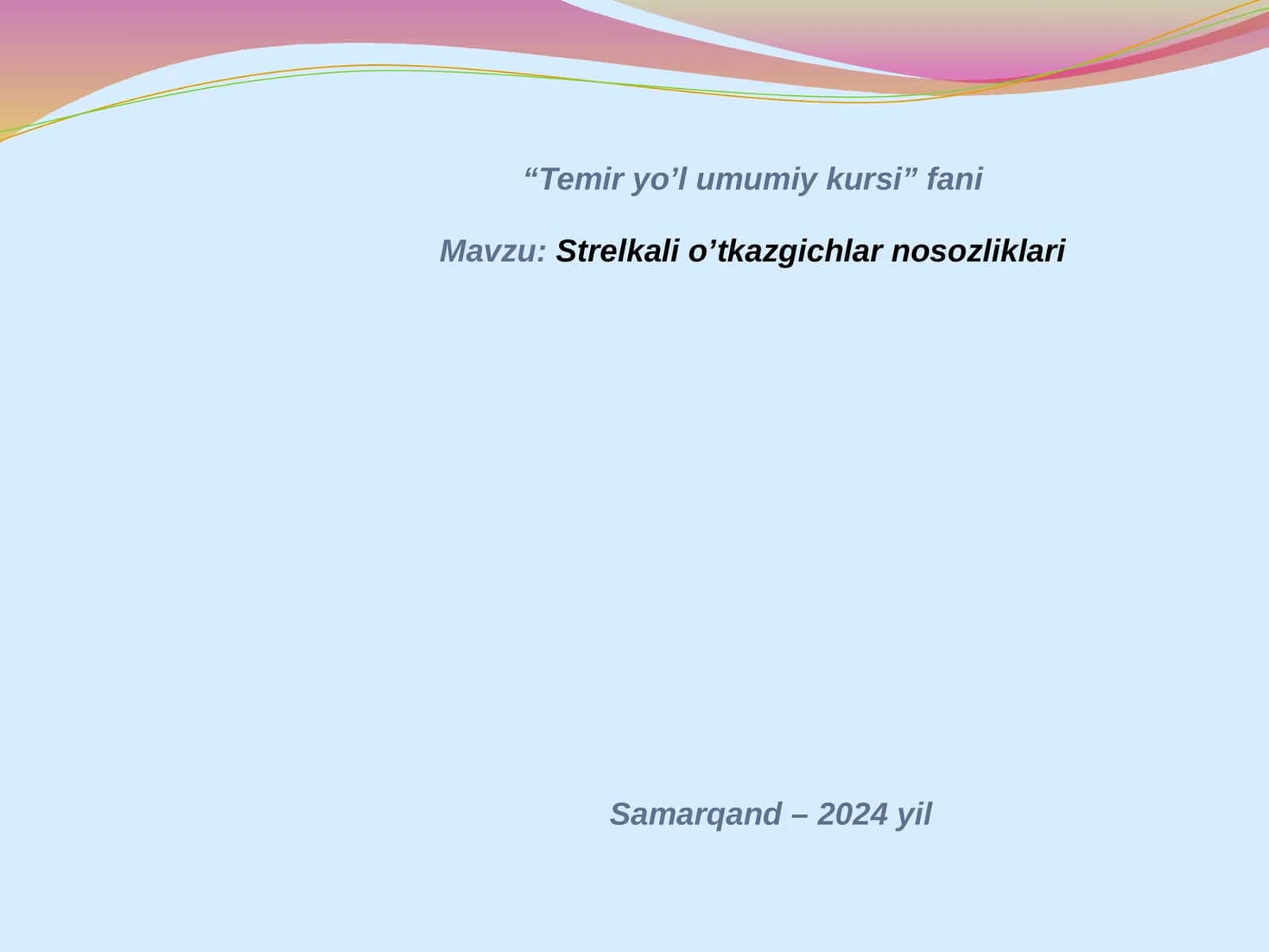 Strelkali o’tkazgichlar nosozliklari