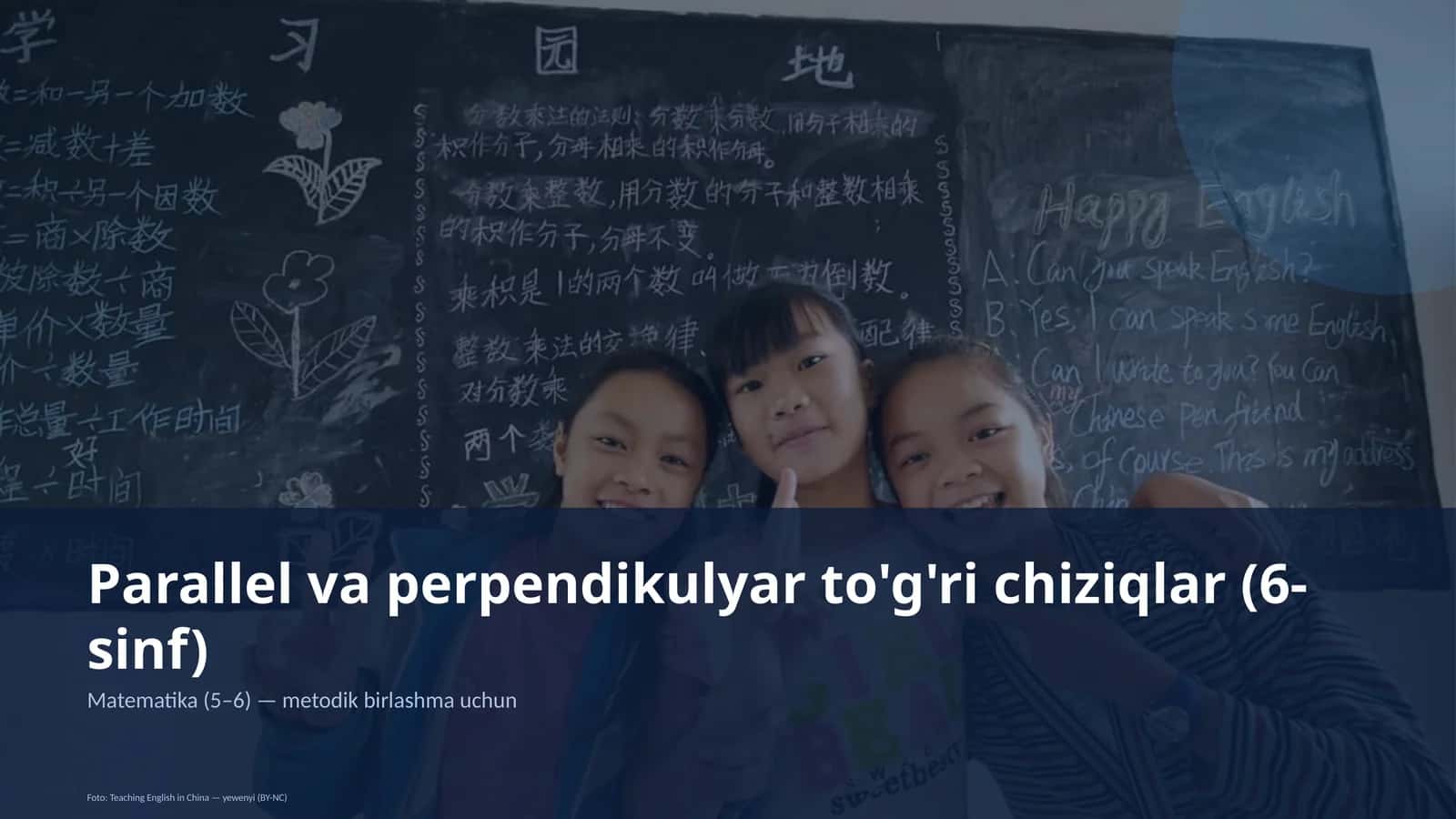 Parallel va perpendikulyar to'g'ri chiziqlar (6-sinf)