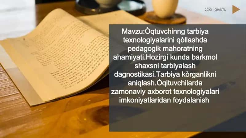 Òqtuvchinng tarbiya texnologiyalarini qòllashda pedagogik mahoratning ahamiyati.