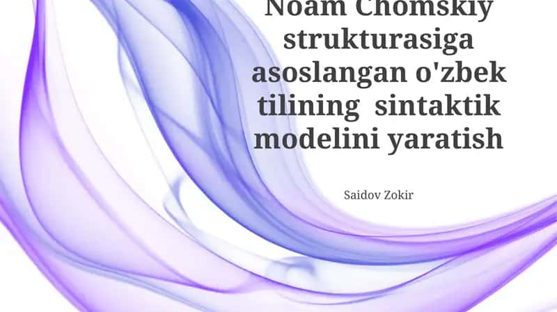Oʻzbek Tilshunosligiga Kirish