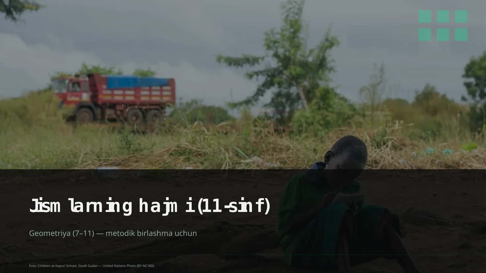 Jismlarning hajmi (11-sinf)