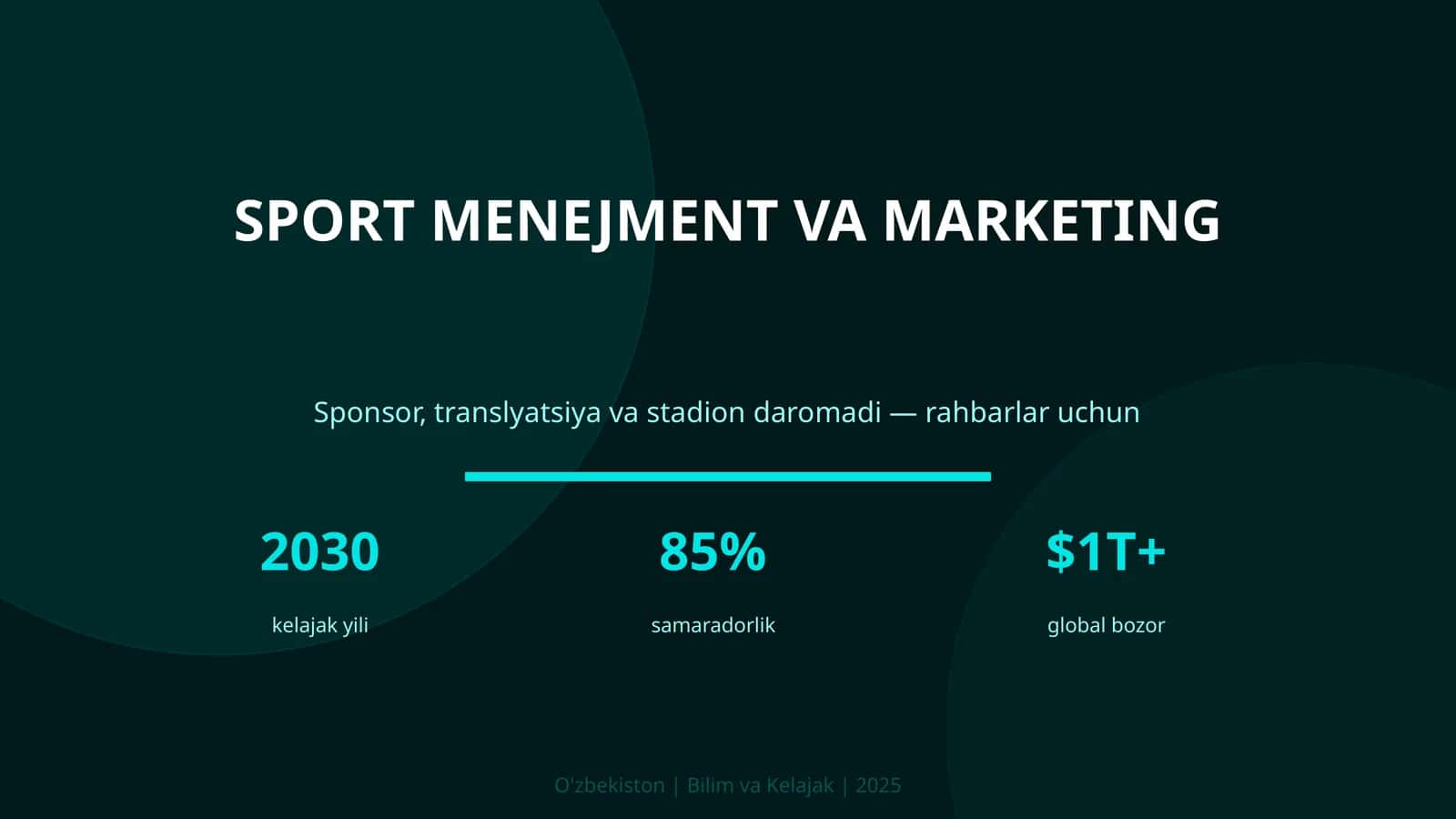 SPORT MENEJMENT VA MARKETING