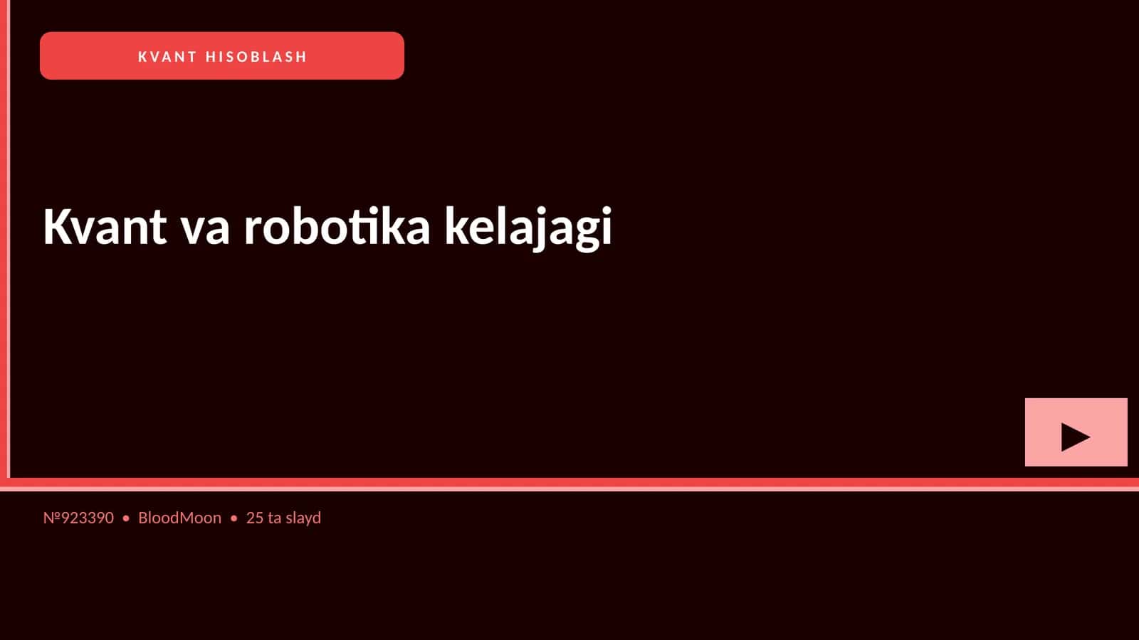 KVANT HISOBLASH