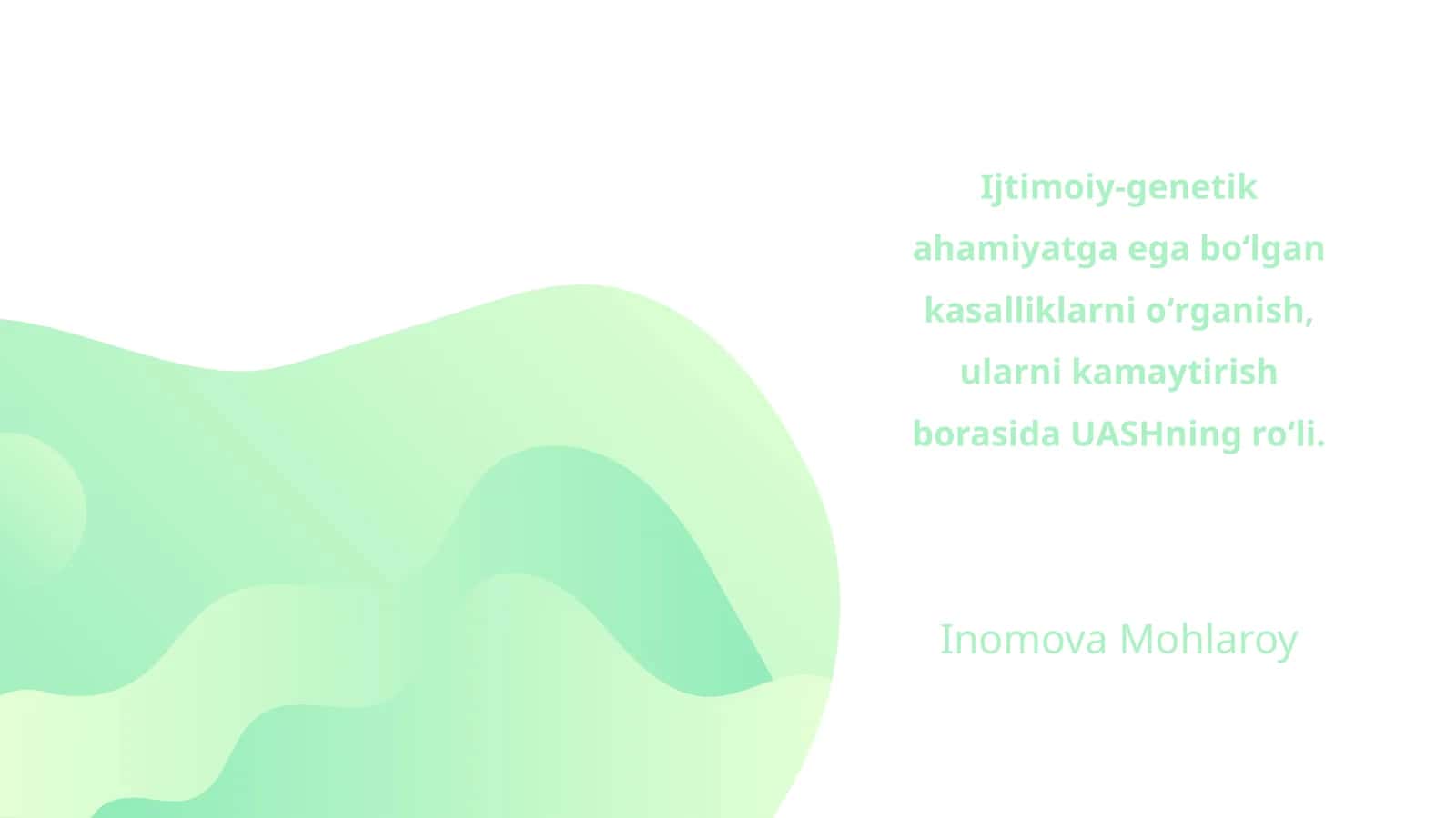 Ijtimoiy-genetik kasalliklar va ularning o'rganishi